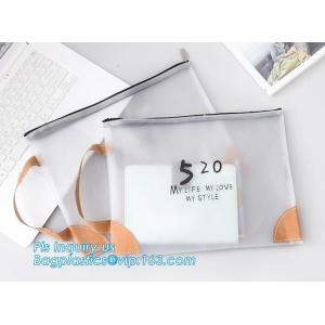 Clear vinyl Drawstring Bag, plastic custom printed pencil case, silicone DIY