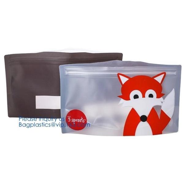 Biodegradable Portable Bottle Shape Transparent Self-sealing Bag Cookies Snacks