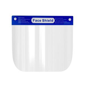 Latex Free Clear Plastic Face Shield Elastic Band Wearing Environmentale