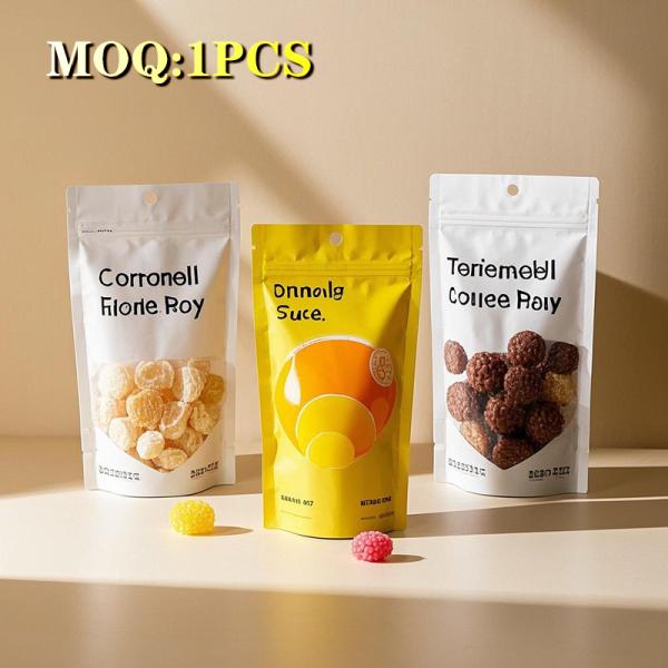 Buy Custom Size Printed Childproof Food Packaging Gummy Candy Side Seal 3.5g Smell Proof Die Cut Mylar Bags at wholesale prices
