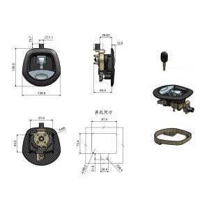 Folding T Handle Latches