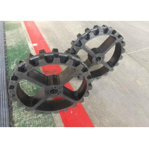 Wheelchair Robot Continuous Rubber Track 42 Links 150mm Width