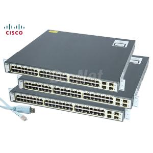 WS-C3750G-48TS-S Network Cisco Switch 48x10/100/1000 Transmission Rate 4 SFP