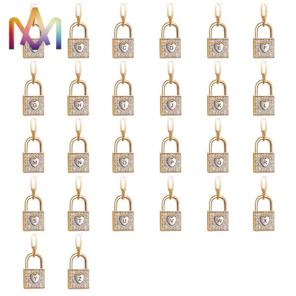 Buy Unisex 50cm Chain Brass SS Initial Lock Necklace at wholesale prices