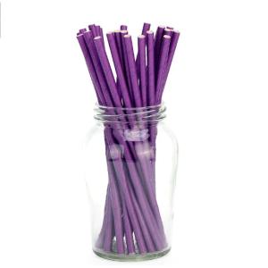 Organic Natural Purple Paper Straws Waterproof Disposable CE Certification