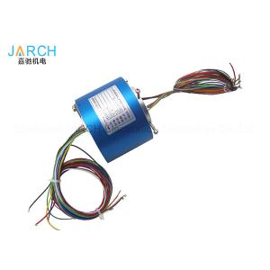 2A / 10A Through Bore Slip Ring 24 Circuits Shaft Mounting Aluminium Alloy
