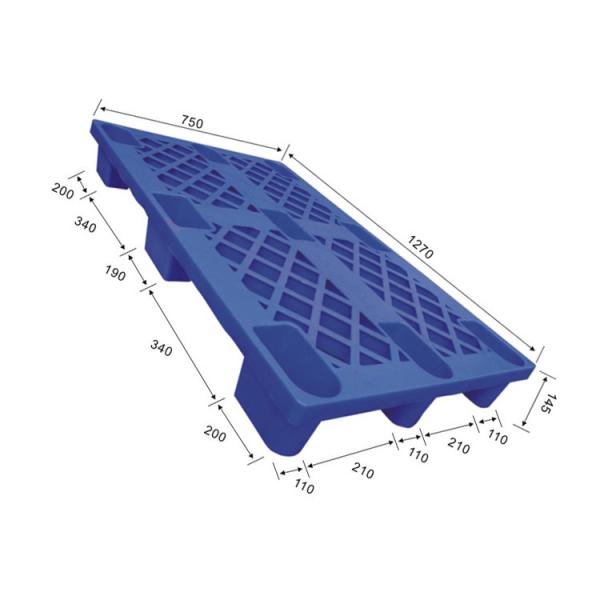 Buy 1270x750 Stackable Plastic Pallet HDPE Recycled 1500Kg Static at wholesale prices