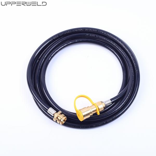 Black Rubber BBQ Grill Hose for Upper Welding Hose Propane Quick Connect Caravan