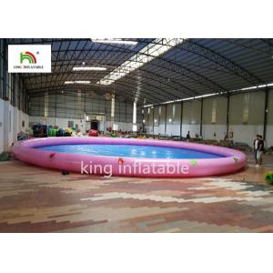 Quality 18m Diameter Round Inflatable Swimming Pools With Animal Printing PVC for sale