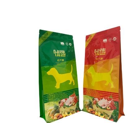 Food Grade Customize Printing Four Side Sealed Aluminium Foil Cat Food Packaging Bag