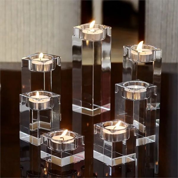 Buy Wholesale Tealight Candle Holder Home Goods Wedding Party K9 Crystal at wholesale prices