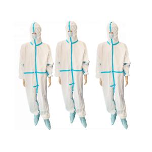 China Surgical Suit M L XL Threaded Sleeve Disposable Isolation Gowns on sale