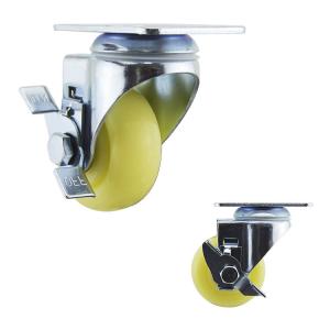 75mm Wheel Side Locking Beige PP Medium Duty Casters