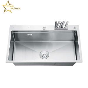 China Customizable 304 Stainless Steel Hand Sink For Domestic Kitchens on sale