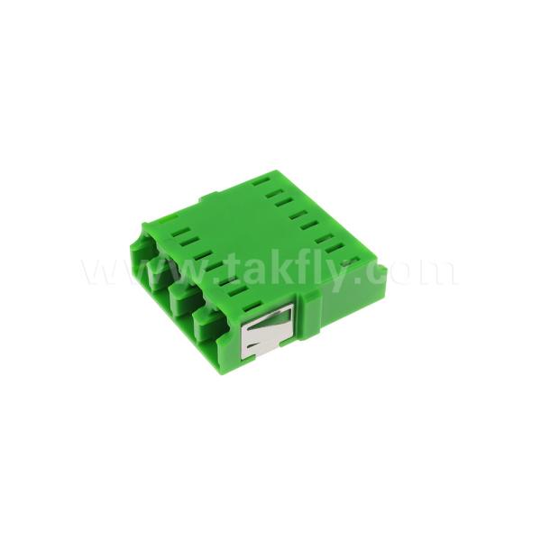 4 Port High Density LC/APC Quad Type inner Shutter Adapter Single Mode OS2,