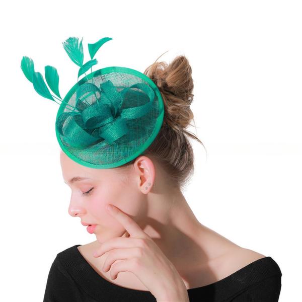 Party Decoration Feather Sinamay Fascinator With Headband Shipping DHL UPS FEDEX