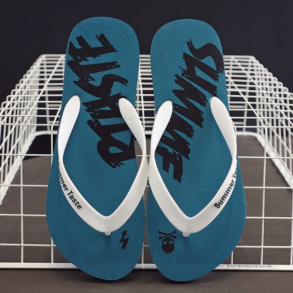 Summer Wear Men's Beach Sandals With Non Slip Rice Texture Patterns