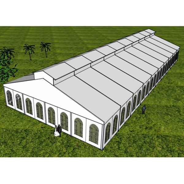 Semi Permanent White Aluminium Frame Tents 15m * 35m Marquee Tent