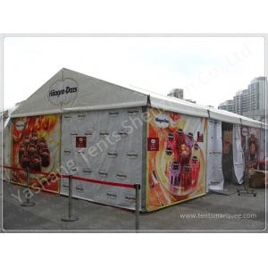 Custom Aluminum Frame Printed Fabric Tent Structures , Corporate Event Tent