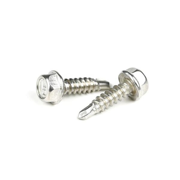 Torx Drive Stainless Steel Hex Head Drilling Screw Sus304 Tornillos De Acero