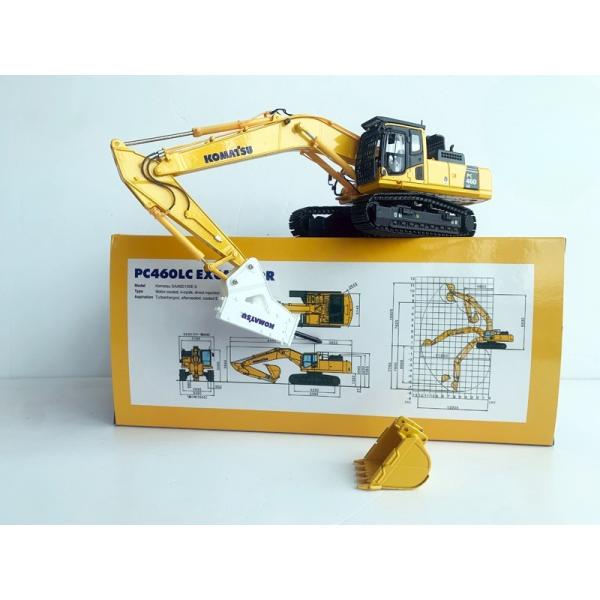 Komatsu PC460LC-8 1/50 Diecast Alloy Excavator Model with Hydraulic Breaker Collectible