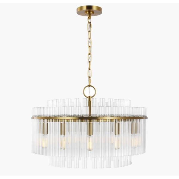 Buy Beckett Medium Chandelier CC12812PN Glass Pendant light at wholesale prices
