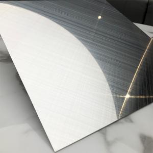 Silver Mirror Cross Hairline Stainless Steel Sheet 1219x2438mm Plate