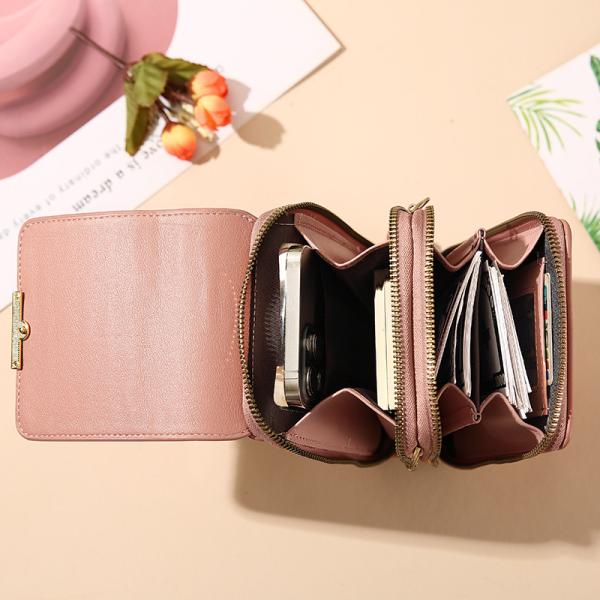 Mirror Touch Screen Mobile Phone Bag Wallet Card Case Female Shoulder Bag