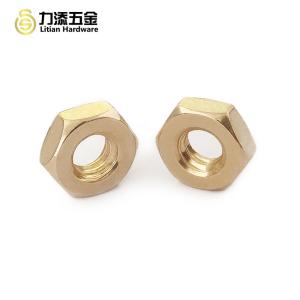 Galvanized Din 934 Brass Hex Nut , Plain Hex M5 Nut 12.9 Grade