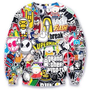 Full dye 3d sublimation hoodie custom all over print hoodies