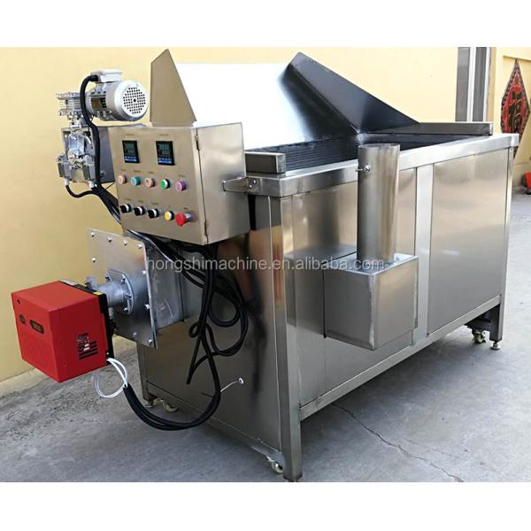 Electricity gas heating meat potato chips oil fryer machine,snack food oil frying machine