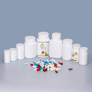 20ml-200ml Empty Pill Bottles Packaging with Screw Cap Round Bottle HDPE