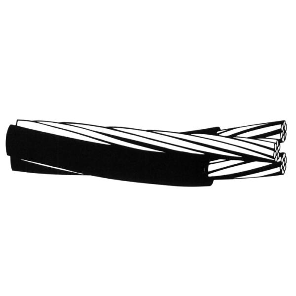 Low Voltage Aerial Bundled Cable Triplex Service Drop Cable XLPE / PVC Insulation