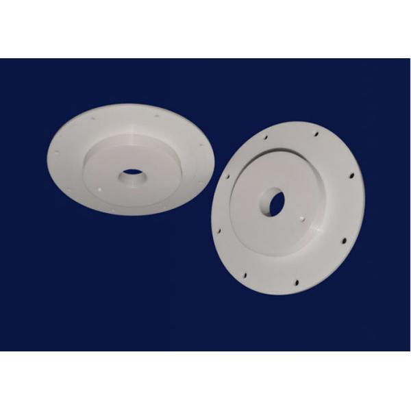 Buy Round Alumina Ceramic Parts Plate High Temperature Ceramics Machining Service at wholesale prices