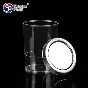 BPA free cylinder shape 93ml disposable plastic cup with lid