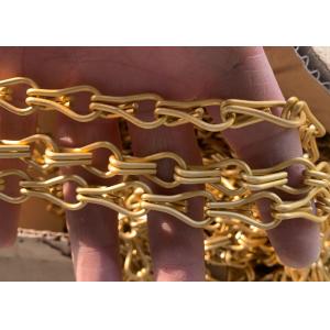 Customized 1.9mm Chain Link Screen Curtain Anodized Multiple Colors Decoration