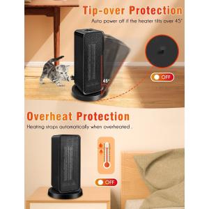 Household Vertical Electric Heater with Quick Heating Waterproof Function