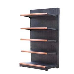 Assemble Milk White Cold Rolled Steel Single-Sided Display Shelf Single Sided