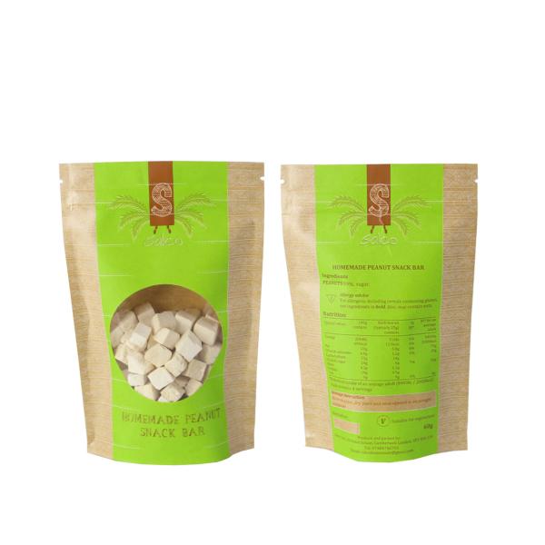 500g Flat Bottom Coffee Bean Packaging Bag Zip Top Customized Logo