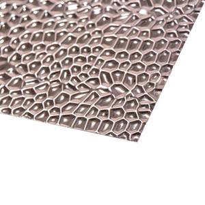 Stamped Ripple Water Wave Stainless Steel Sheet PVD Color Mirror For Wall