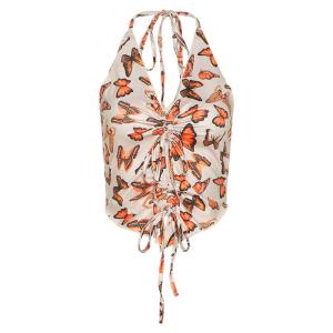 Sexy Low Cut Backless Slim Women's Halter Tank Tops