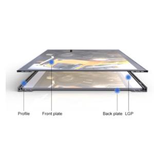 Restaurants 6063 Aluminum 4000LUX 12V Slim A3 Led Light Box