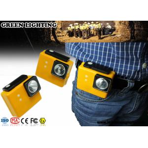 yellow GLC-3A 6000Lux rechargeable safety mining lamp with 3.2Ah battery