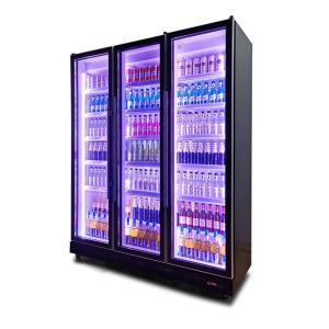 3 Door Glass Luxury Custom Bar Fridge Energy Cold Drink Refrigerator