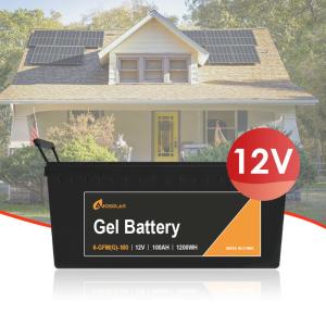 Amosolar 12V 24V 50Ah 100Ah 150Ah 200Ah 250Ah 500Ah Gel Type Battery OEM/ODM