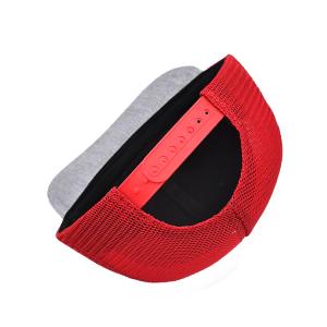 Custom 6 Panel Trucker Cap Embroidered Logo Polyester Mesh Hat