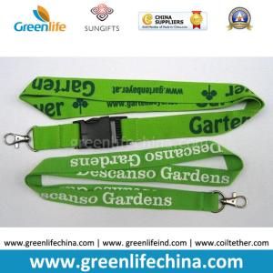 Custom printing breakaway safetyheat transfer lanyard w/heavy duty carabiner