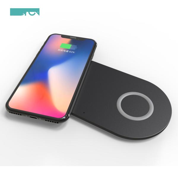 Buy 2025 Hot Offer Dual Fast Wireless Charger Pad Wireless Stand at wholesale prices