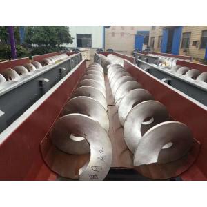 Screw Conveyor Sludge Treatment Sus316L Flight Blade Acid Resistance