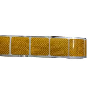 Curtain Side Vehicle Grade Yellow Conspicuity Reflective Tape Segmented Sticker
